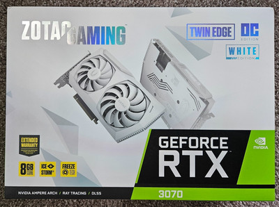 ZOTAC GeForce RTX 3070 Twin Edge OC White Edition 8GB GDDR6 Graphic Card