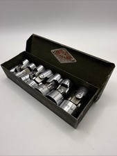 Sk Wayne 7 Piece 38 To 34 Universal Socket Set Wbox 38 Drive Vintage Usa
