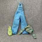 Vintage 1997 Cool Blue Barbie Doll Mattel #20122 Overalls Turtleneck & Bag