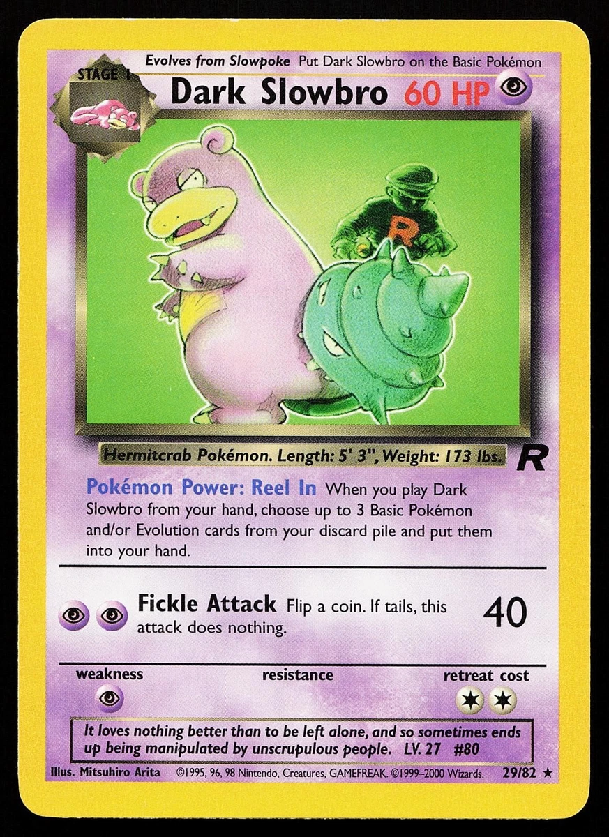 Dark Slowbro Pokémon TCG Cards for sale | eBay