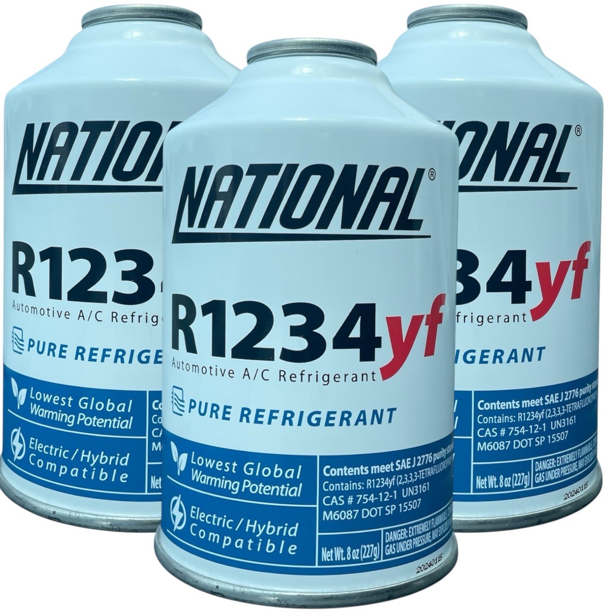 National R1234yf Refrigerant Automotive A/C Recharge 8oz Self