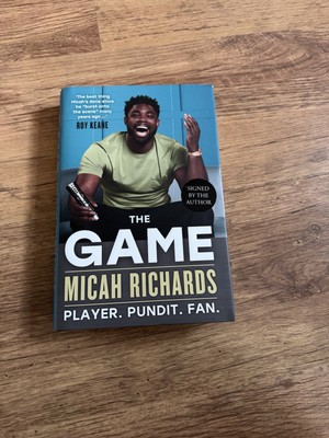 Micah Richards, SIGNED hardback, 'The Game Player. Pundit. Fan.' Hardback Book