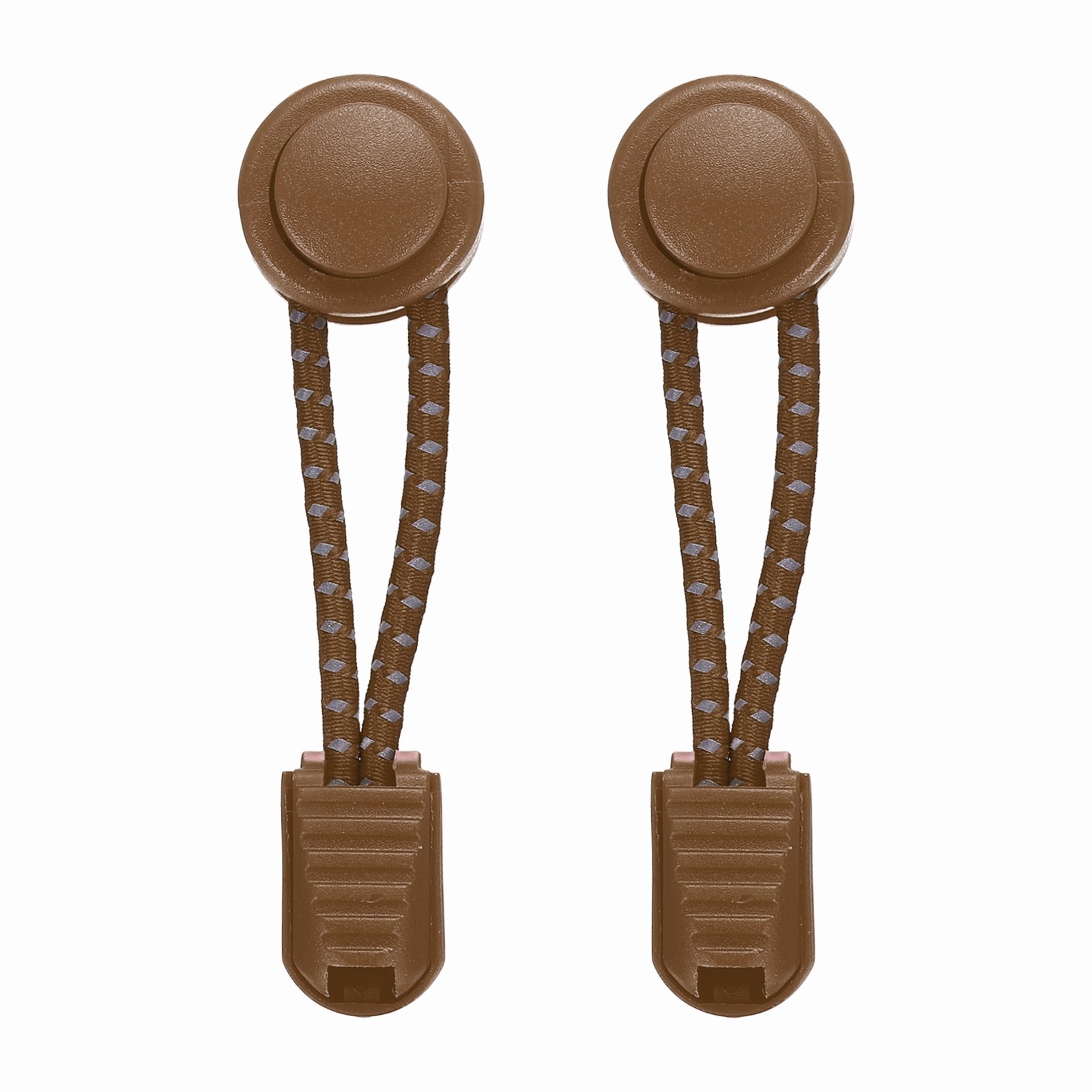 APL 2 Pezzi Lacci Elastici per Scarpe Senza Lacci per Scarpe per Adulti Caffè a Punti Riflettenti