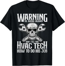 Mens HVAC Technician Funny HVAC Tech Novelty Gift T-Shirt