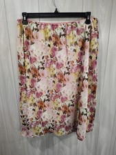 Vintage Women's Floral Fairy Peasant Cottage Skirt Size 2x Made In USA Feminine