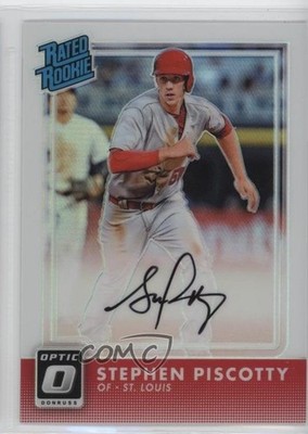 2016 Donruss Optic Rated Rookies Signatures Holo Stephen Piscotty Auto RC y8h