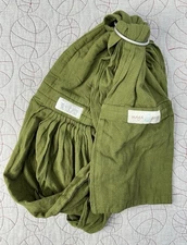 Maya Wrap Ring Sling Olive Green Size Small 100% Cotton Baby Holder