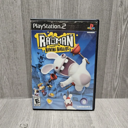Rayman Raving Rabbids (Sony PlayStation 2, 2006) PS2 Complete w/ Manual