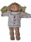 Cabbage Patch Kids 1982 Vintage Doll Blonde Yarn Hair Blue Eyes Wearing White
