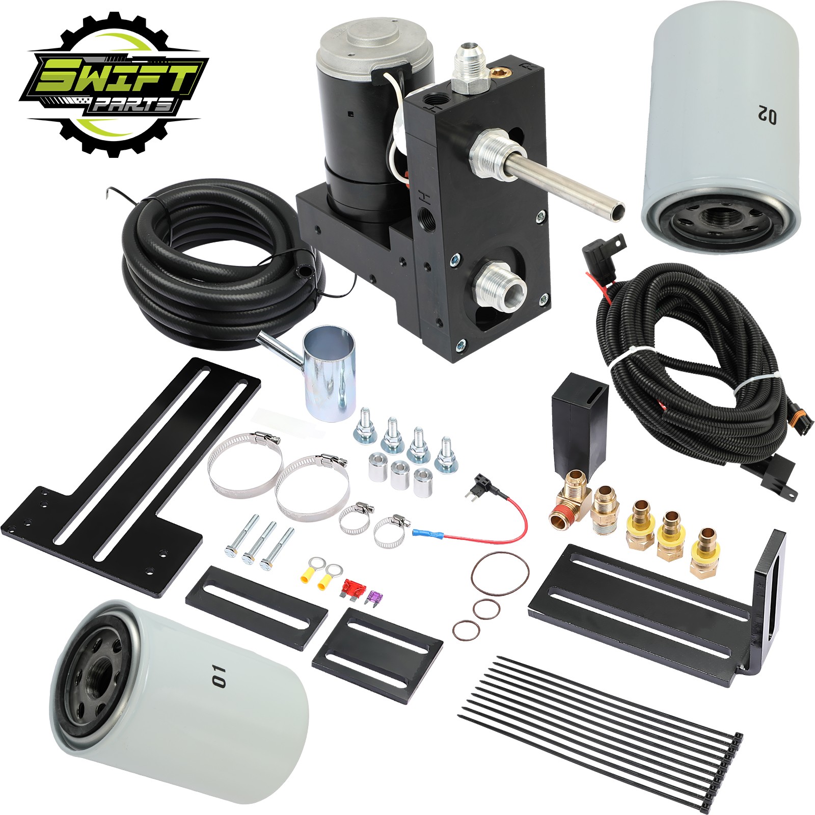 100GPH Diesel Fuel Lift Pump System TSC10100G For Chevy GMC Duramax 6.6L 2001-10
