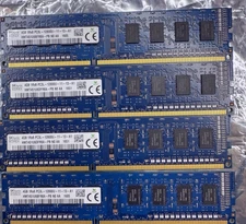 4 PACK LOT !!   SK Hynix 4GB 1Rx8 PC3 12800U-11-13-A1 Desktop RAM