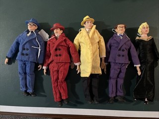 Vintage 1990 Dick Tracy Dolls 5 Dolls