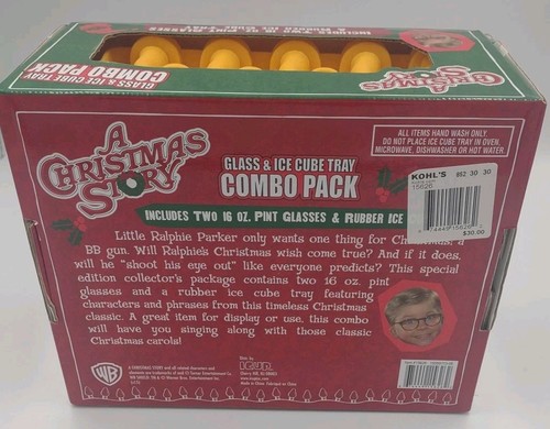 A Christmas Story Glass and Lamp Ice Cube Tray Combo Pack Collectible Brand New - Picture 6 of 8