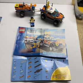LEGO CITY: Coast Guard Quad Bike (7736) + 4WD & Jet Scooter (7737) 100% Complete