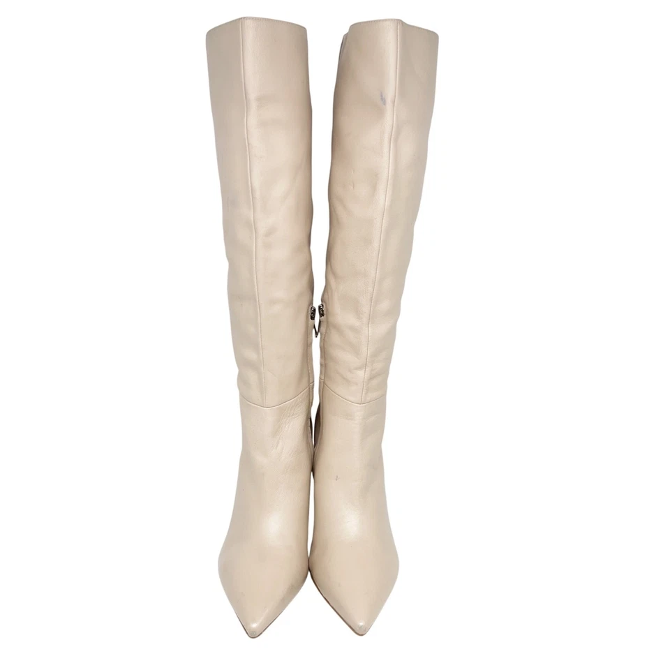 Bota para mujer Marc Fisher Georgiey punta hasta la rodilla ligera natural talla 8,5 Foto 2 de 4