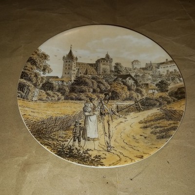 E. Otto Schmidt WANDTELLER Teller Adam Klein NÜRNBERG DIE REICHSBURG VON NORDEN