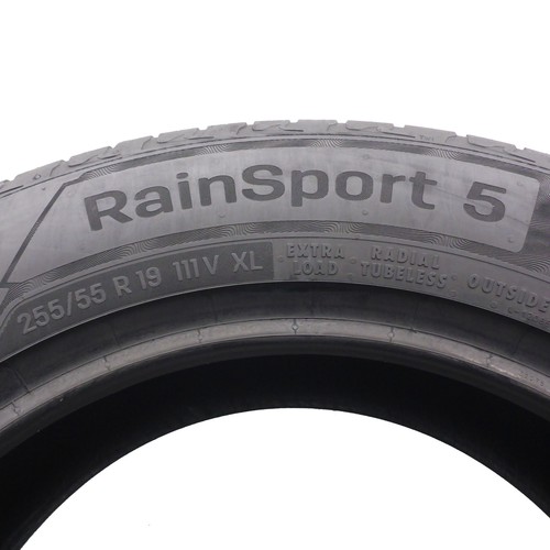 255 55 19 4X UNIROYAL 255/55 R19 111V XL RainSport 5 Pneus D'Été 2021 6,8-7,5Mm - Photo 5/9