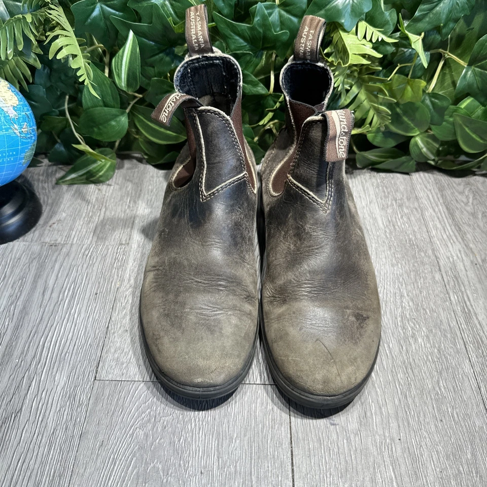 Botas Chelsea Blundstone 500 de cuero marrón robusto para mujer talla 6 AU/9 EE. UU. Foto 3 de 4