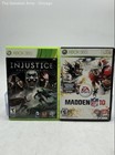 Microsoft Xbox 360 Madden NFL 10 And Injustice Gods Among Us Games Lot Of 2 — photo 1