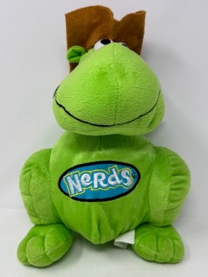 Lot of 2 Nerds Candy Mascot RARE Vintage Plush Green & Yellow NWT