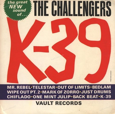 The Challengers - K-39 USA LP 1964 (VG+) Surf Pop - Vault LP-107 '