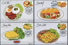 Vietnam 2022 Traditional Cuisine of Vietnam (Maxi Cards Set. Mint)