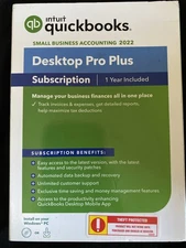 Intuit Quickbooks Desktop Pro Plus Small Business Accounting 2022, 1 Year