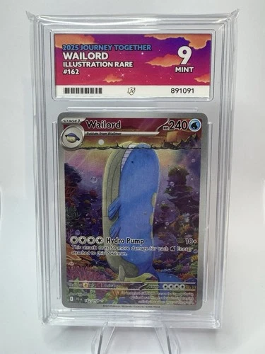 Pokémon Card - Wailord (162/159) - Illustration Rare - Ace 9 Mint Graded