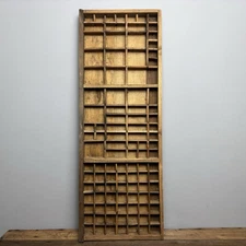 Vintage Wooden Printers Tray - Rustic Wooden Salvage - Wall Decor - #43