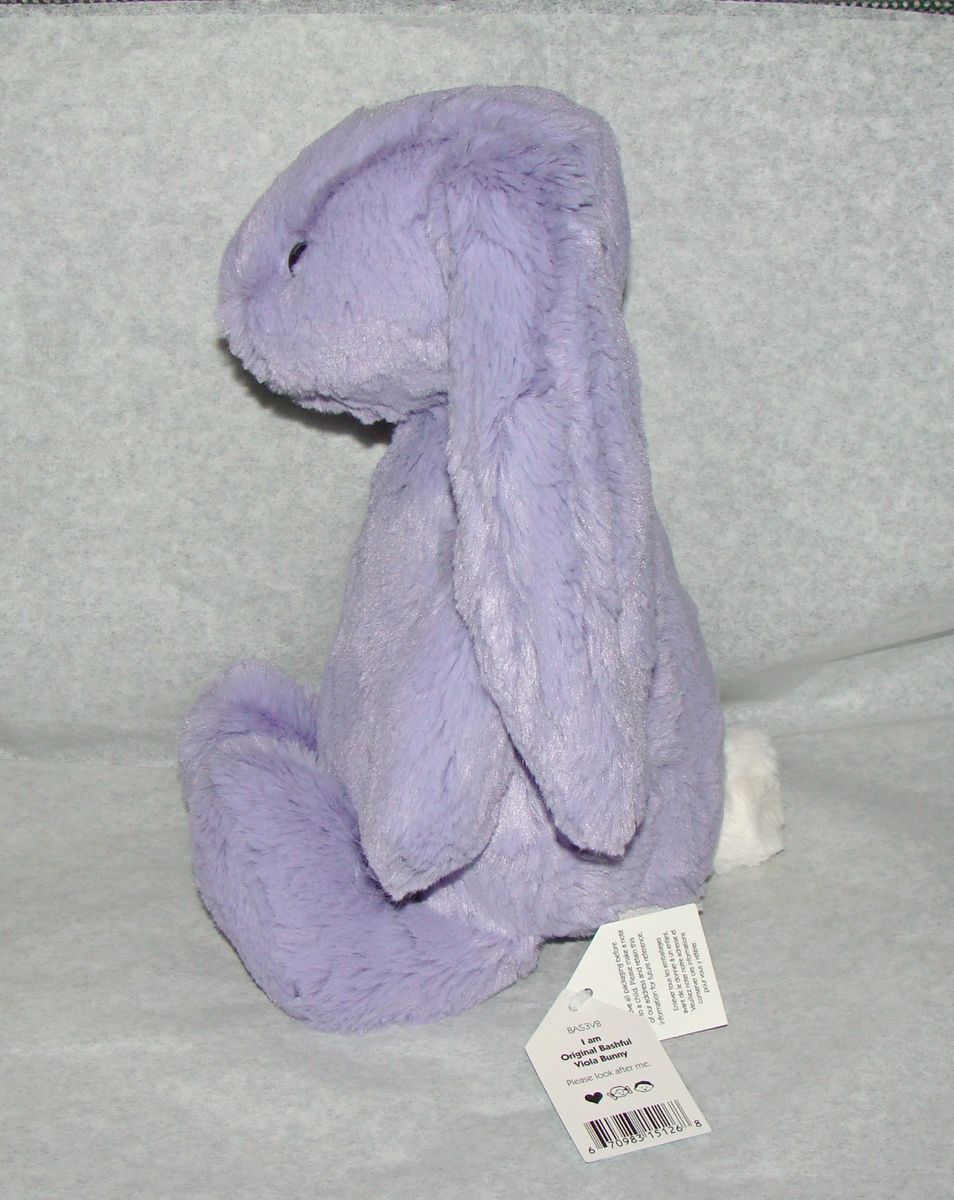 Jellycat ORIGINAL BASHFUL VIOLA BUNNY Medium Purple Plush Toy