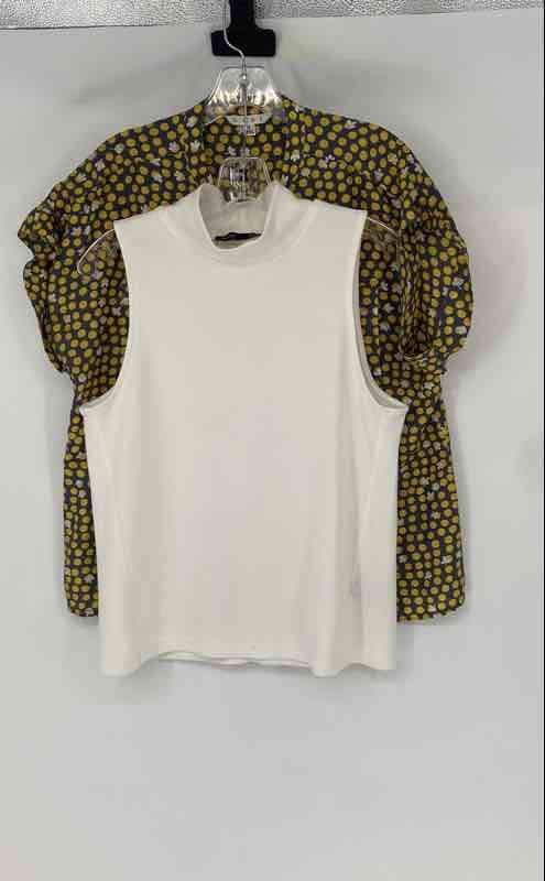 Cabi Boston Proper Womens Multicolor Button-Up Shirt & Tank Top Size S Lot Of 2