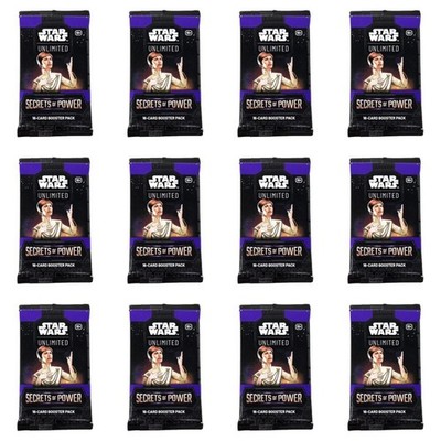 Star Wars Unlimited Secrets of Power Cards - Lot of 12 Booster Packs