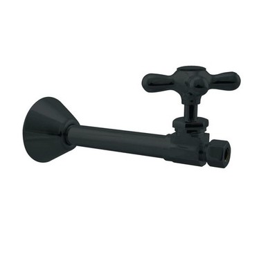 Westbrass D1114X-62 Cross Handle Straight Stop 1/2'' Copper Sweat x 3/8'' OD Comp