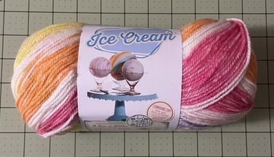 LION BRAND YARN ICE CREAM - COLOR PASSION FRUIT  3.5 oz NEW