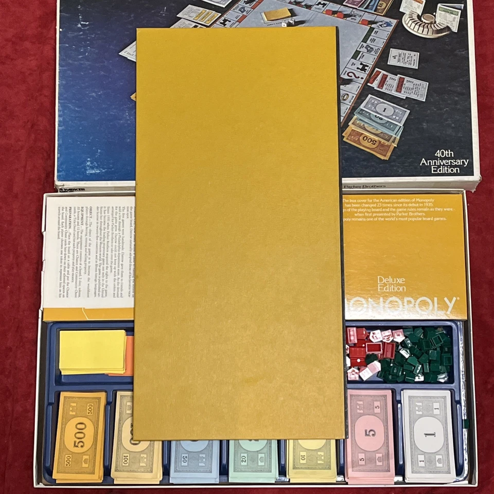 Vintage 1974 Monopoly Anniversary Edition Board Game Complete in box - Image 4 of 4