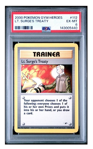 Lt. Surge's Treaty (Unlimited) graded PSA 6 for sale on eBay
