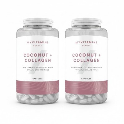 My Vitamins Kokosnuss & Kollagen Kapseln 2 x 60 Stück GRATIS P+P.  EXP 07/2026