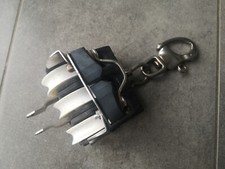 Rutgerson Sweden Block 3-fach dreifach Segel Takelage Segelboot 60mm mit Klemme