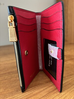 kate spade モーガンステンシルハート スモールスリムウォレット Morgan Stencil Hearts Small Slim Bifold Wallet | Kate Spade
