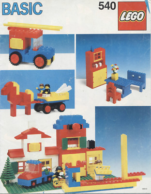 Lego Universal Bausatz # 540 Basic Building Set - Bauanleitung (keine Steine!)
