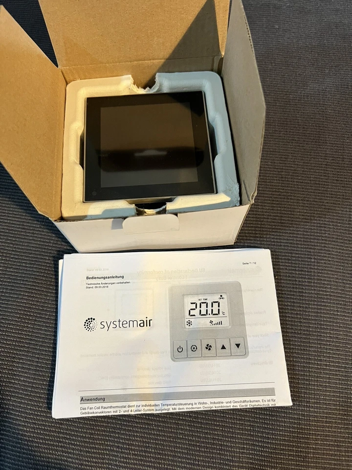 Systemair TControl Easy 3s white