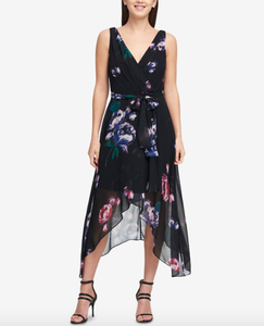 dkny wrap dress
