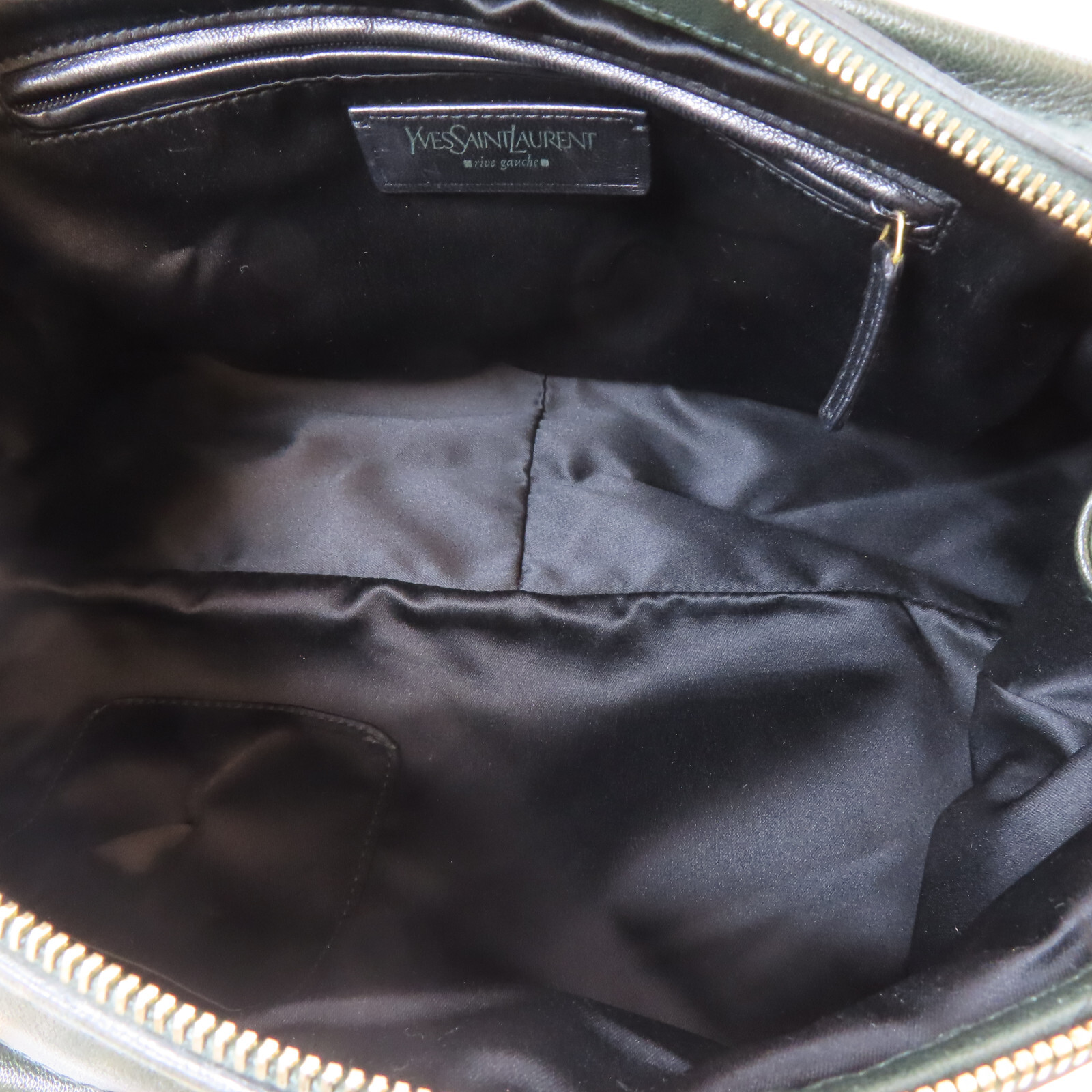 Borsa a mano YVES SAINT LAURENT YSL GHW tracolla pelle di vitello verde