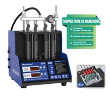 GDI EFI FSI Fuel Injector Tester Cleaner Ultrasonic Nozzles Cleaning 4 Cylinder