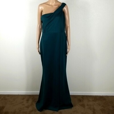 Betsy & Adam Green One Shoulder Formal Dress | eBay