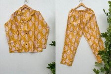 Indian 100 Cotton Animal Print PJ Set Bridesmaid Pajama Set Women Nightwear Suit