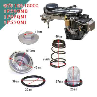 scooter metal screen oil filter cleaning components GY6 150cc