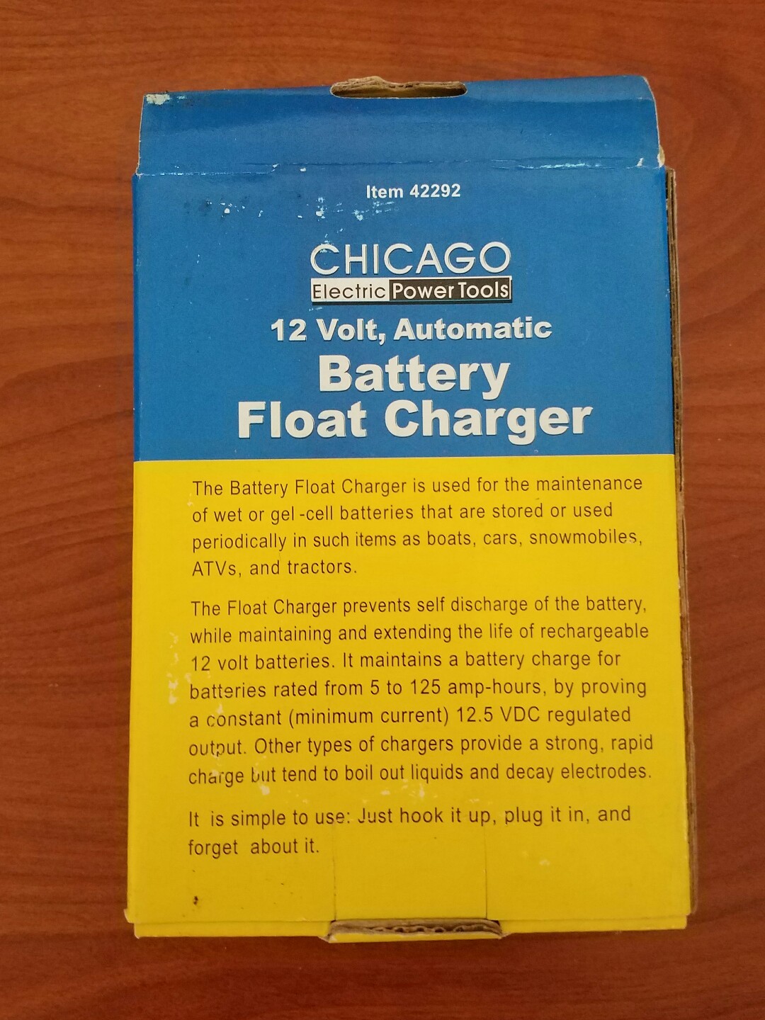 12 Volt Automatic Battery Float Charger Chicago Electric Power Tools 42292 for sale online eBay
