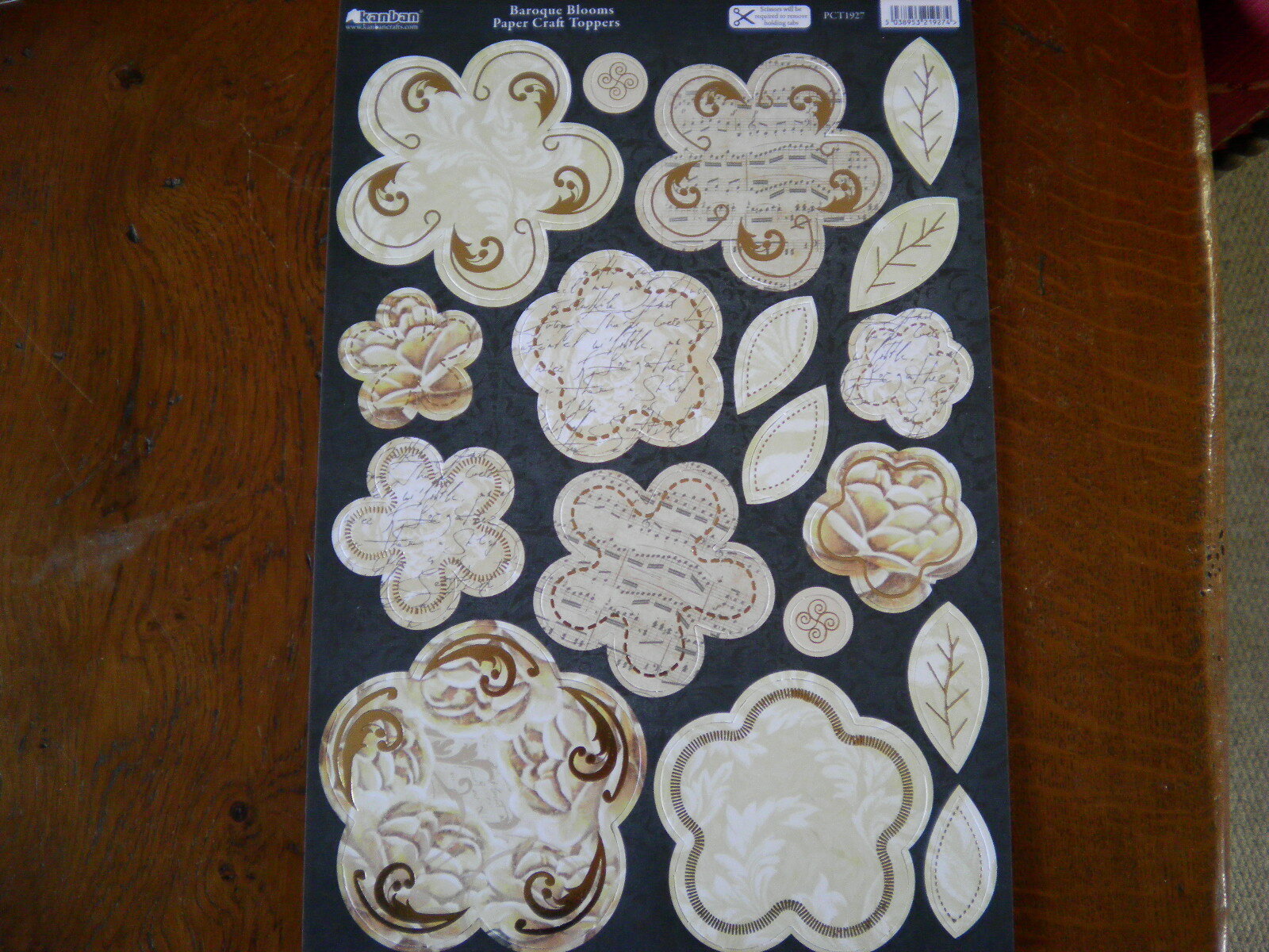 Beautiful Kanban Die Cut Toppers 'Baroque Blooms'  (619) M