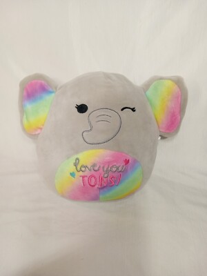 Squishmallows Love You Tons Mila the Elephant Winking Valentine 10'' 
